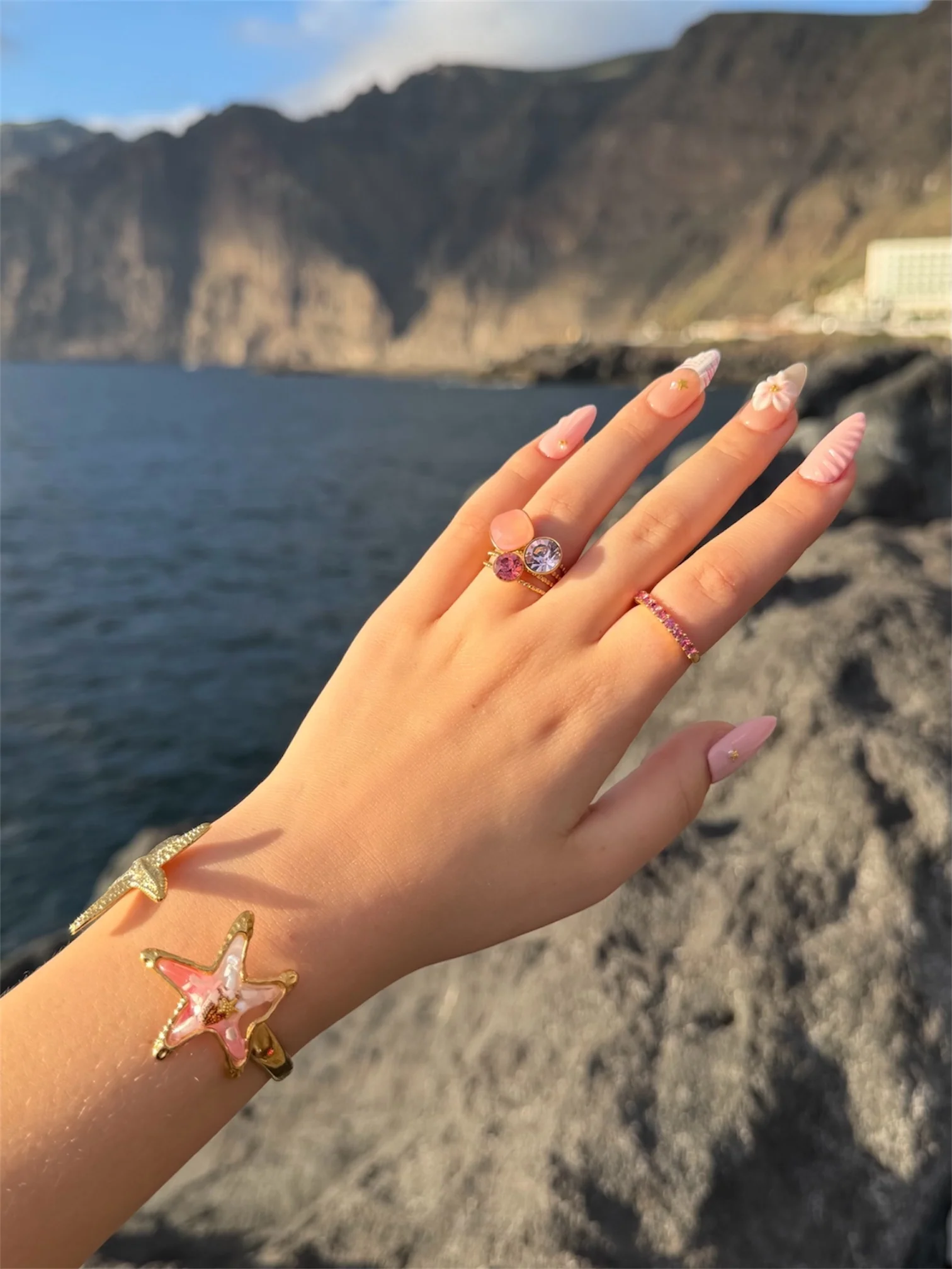 Bague SUZA rose - Image 2