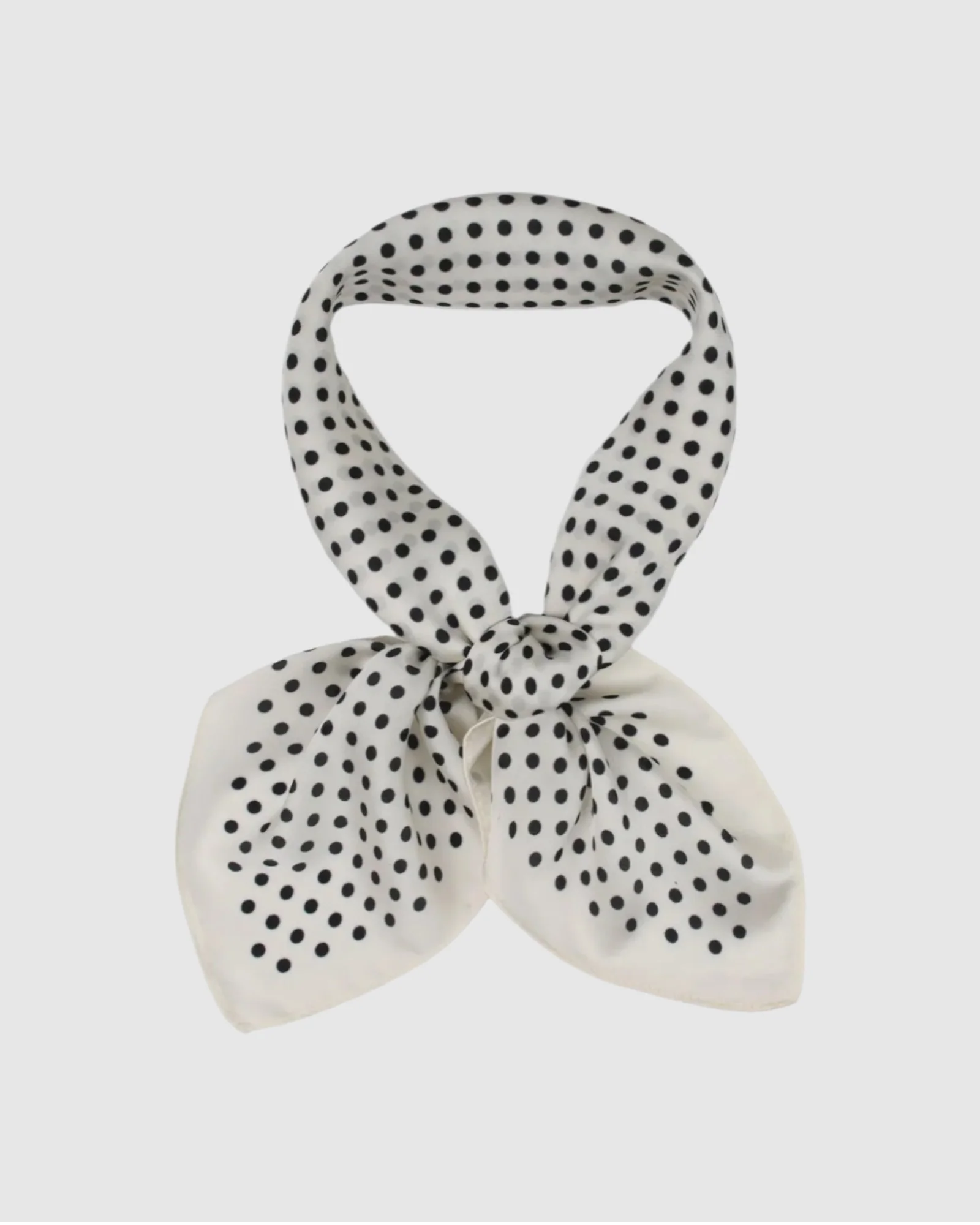 Foulard blanc à pois