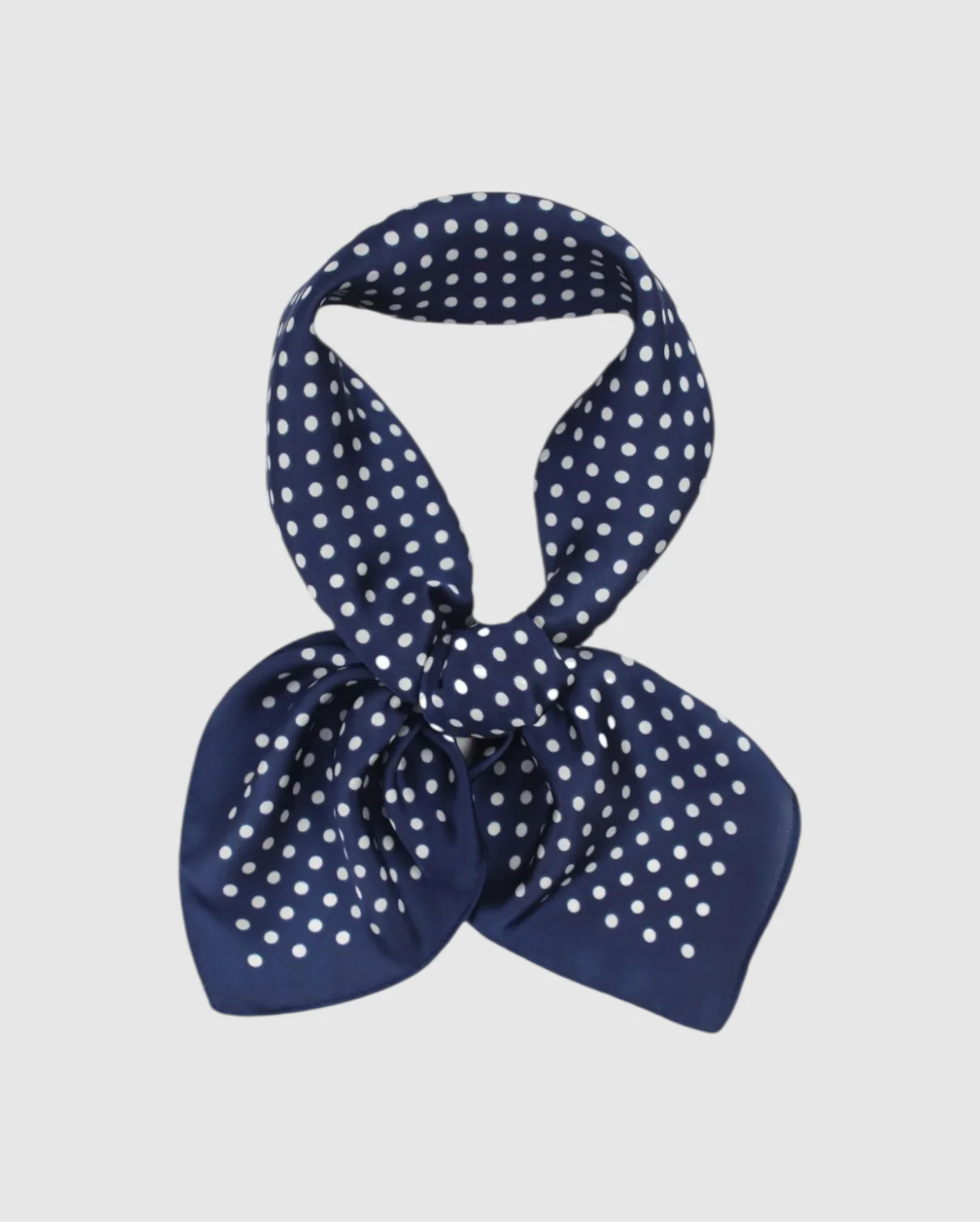 Foulard navy à pois
